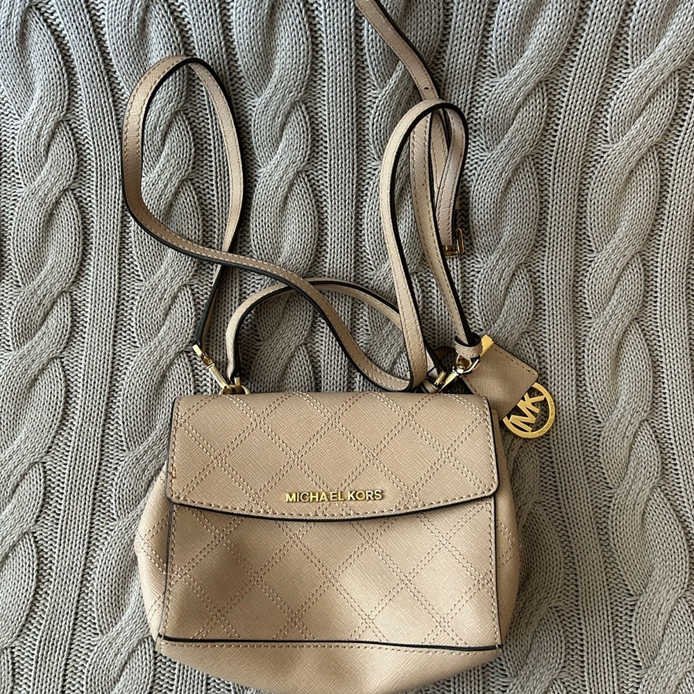 SOLD- Michael Kors Tan Crossbody Bag